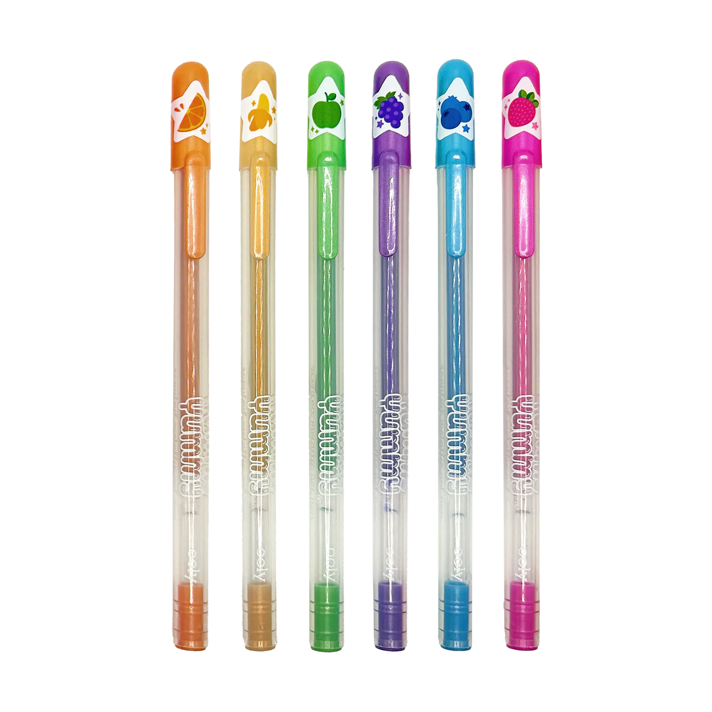 Ooly Yummy Yummy Scented Gel Pens - Metallic - Set of 6-OOLY-Little Giant Kidz