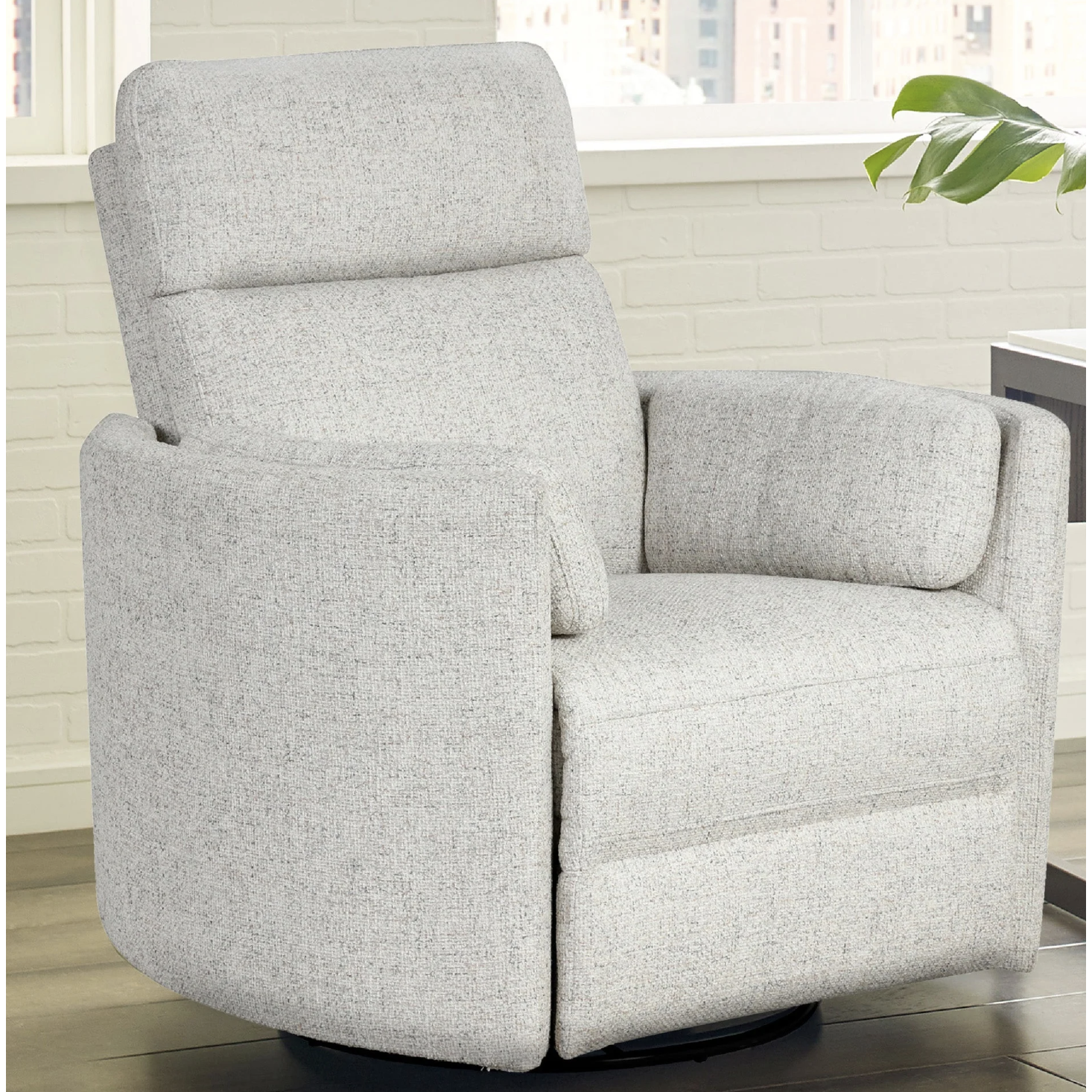 Parker House Radius Plus Power Swivel Glider - Quartz/Natural Beauty-PARKER HOUSE FURNITURE-Little Giant Kidz