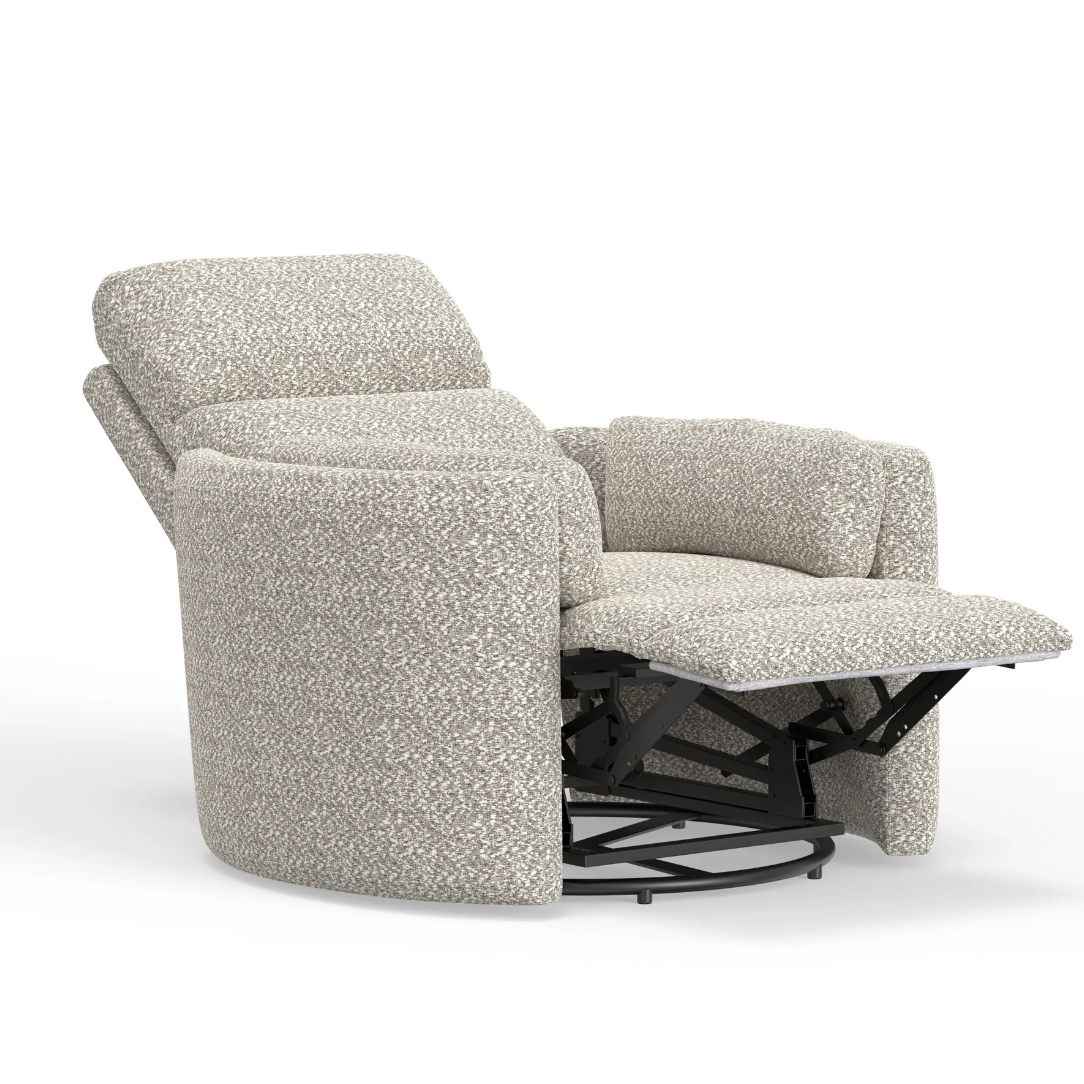 Parker House Radius Power Swivel Glider - Tatum River Rock-PARKER HOUSE FURNITURE-Little Giant Kidz