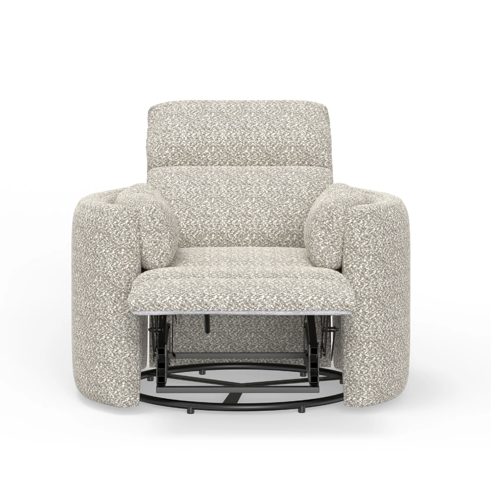 Parker House Radius Power Swivel Glider - Tatum River Rock-PARKER HOUSE FURNITURE-Little Giant Kidz