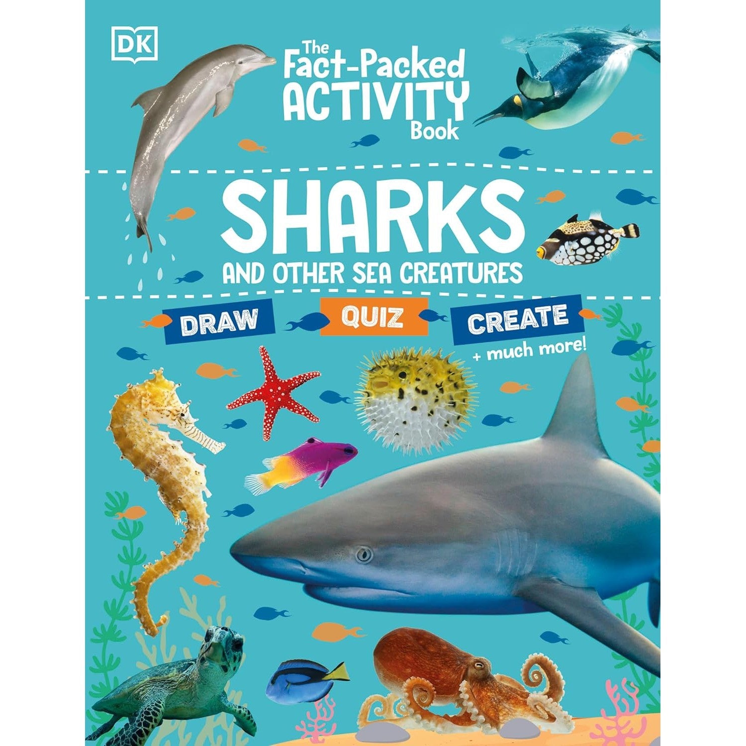 Penguin Random House: The Fact-Packed Activity Book Sharks and Other Sea Creatures (Paperback Book)-PENGUIN RANDOM HOUSE-Little Giant Kidz