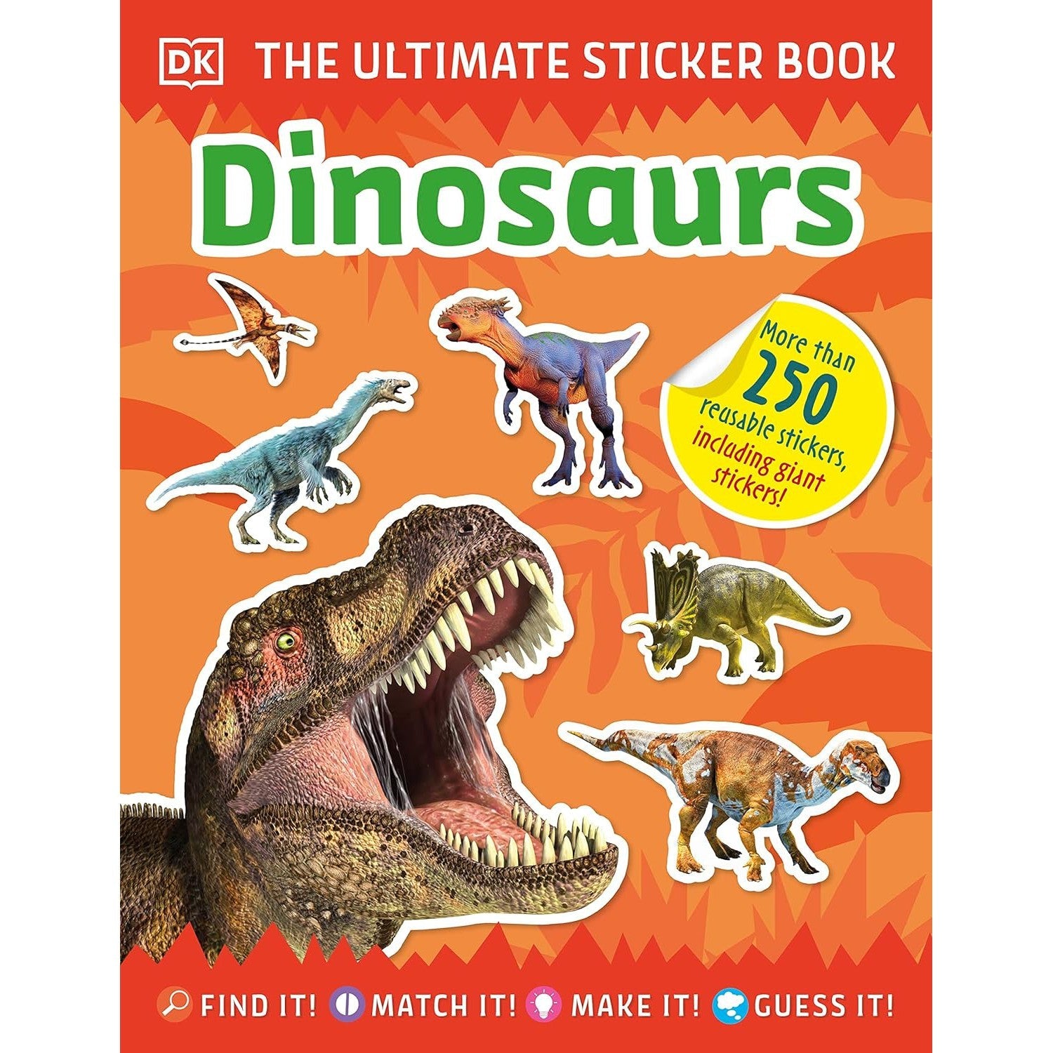 Penguin Random House: The Ultimate Sticker Book Dinosaurs (Paperback Book)-PENGUIN RANDOM HOUSE-Little Giant Kidz