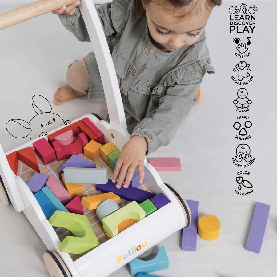 Petilou® Rainbow Baby Walker & Puzzles-LE TOY VAN-Little Giant Kidz