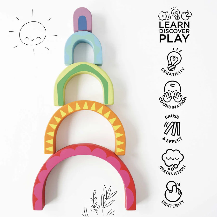 Petilou® Rainbow Tunnel Toy-LE TOY VAN-Little Giant Kidz