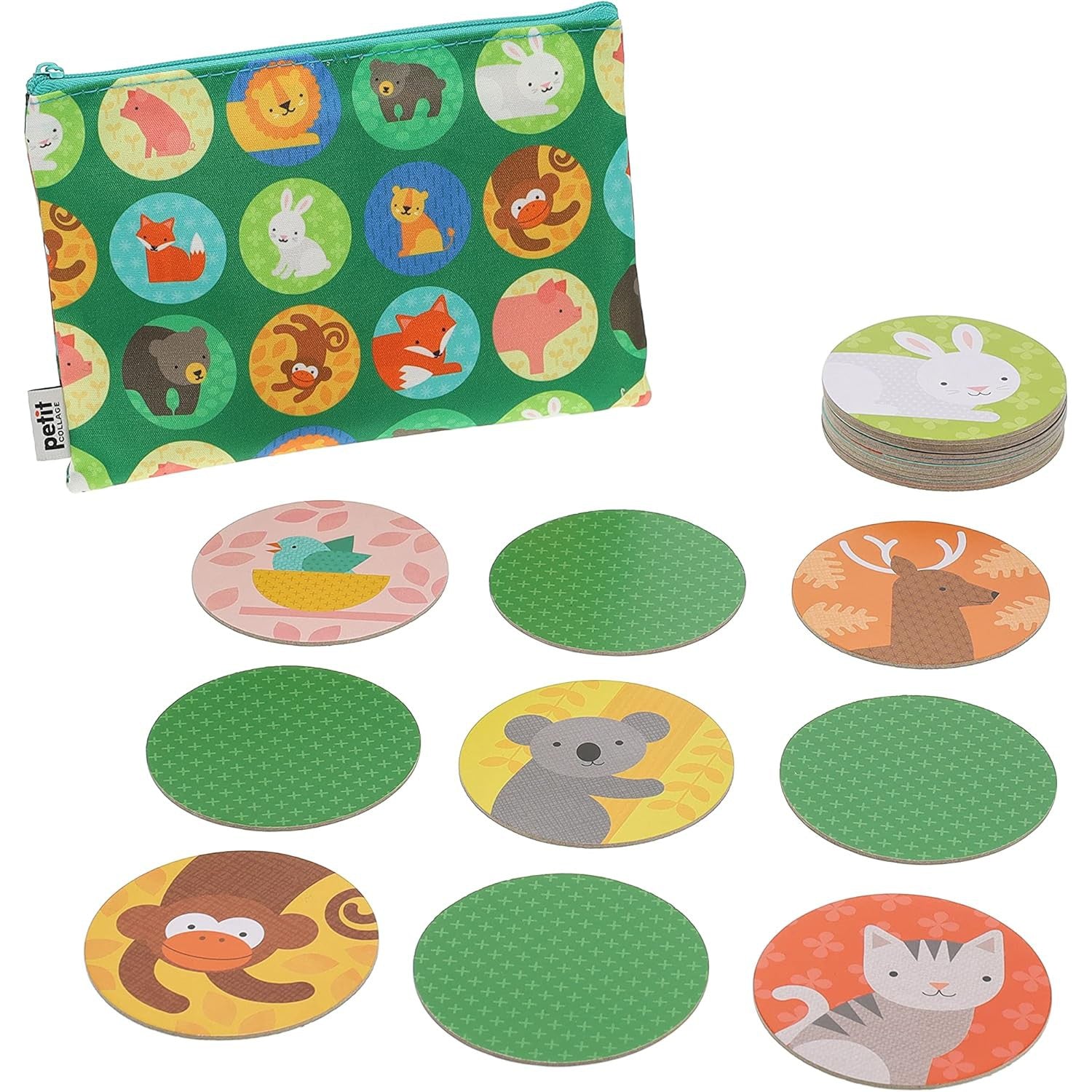 Petit Collage Animals & Babies Matching Game-HACHETTE BOOK GROUP USA-Little Giant Kidz