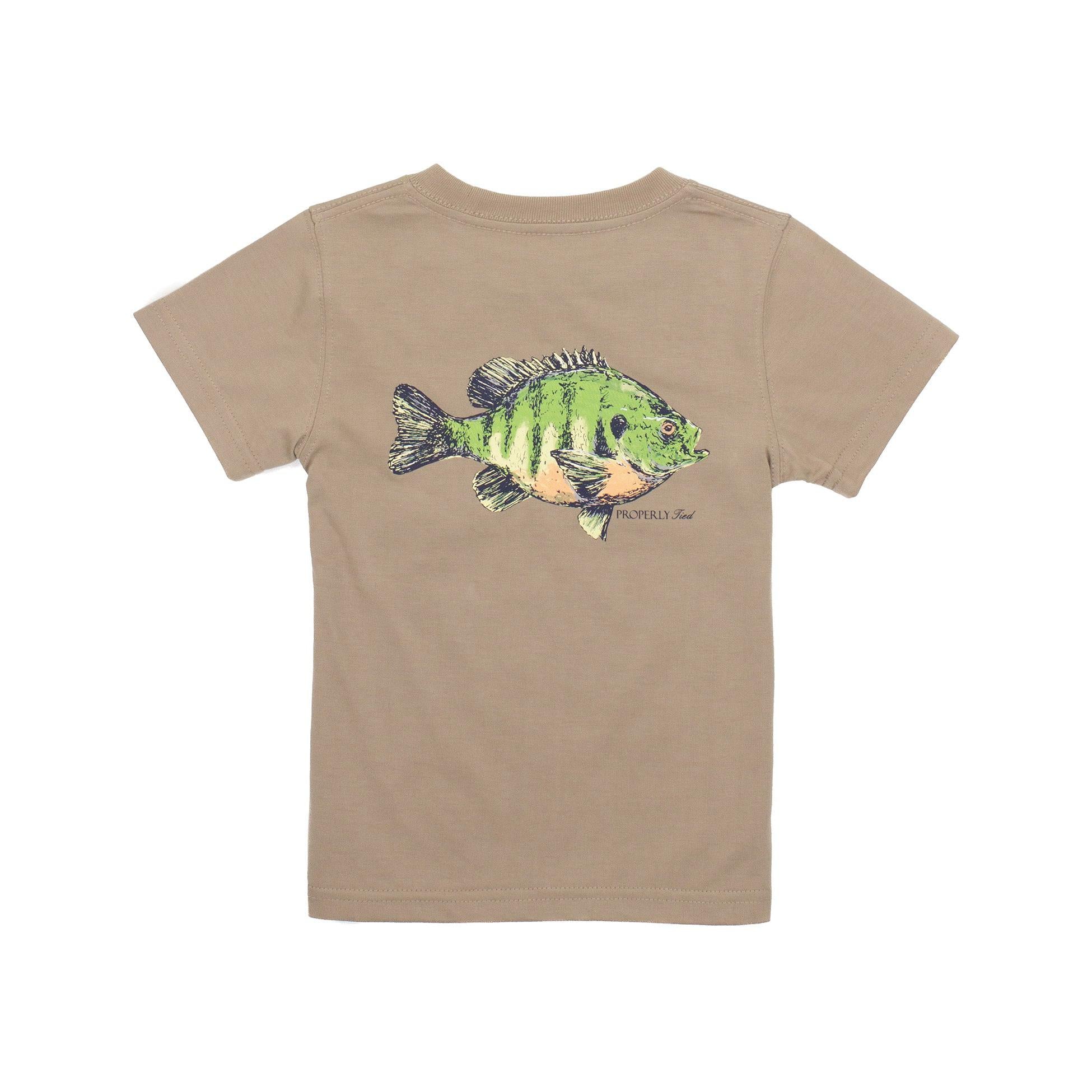 Properly Tied Boys Bluegill Short Sleeve Shirt- Sand-Properly Tied-Little Giant Kidz