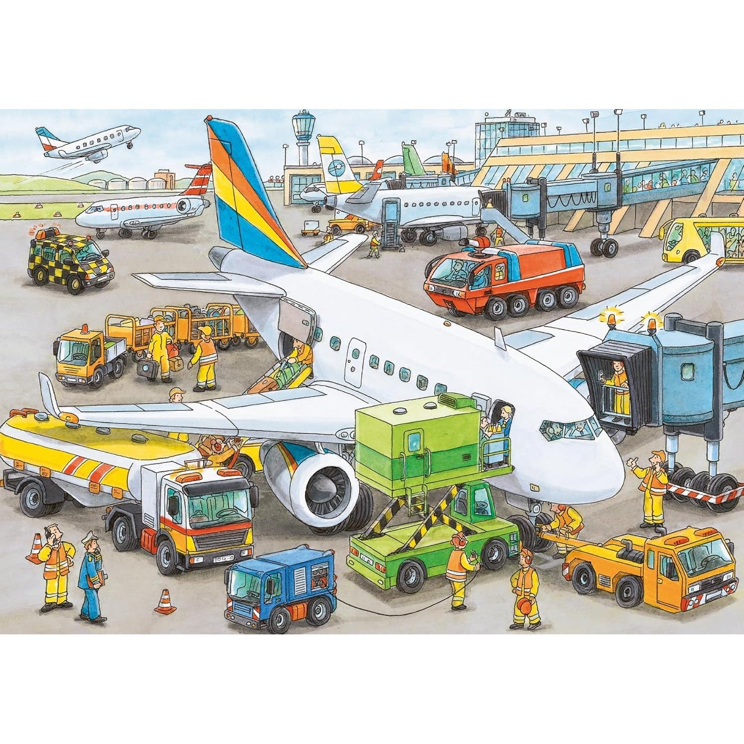 Ravensburger Busy Airport 35 Piece Puzzle-RAVENSBURGER-Little Giant Kidz