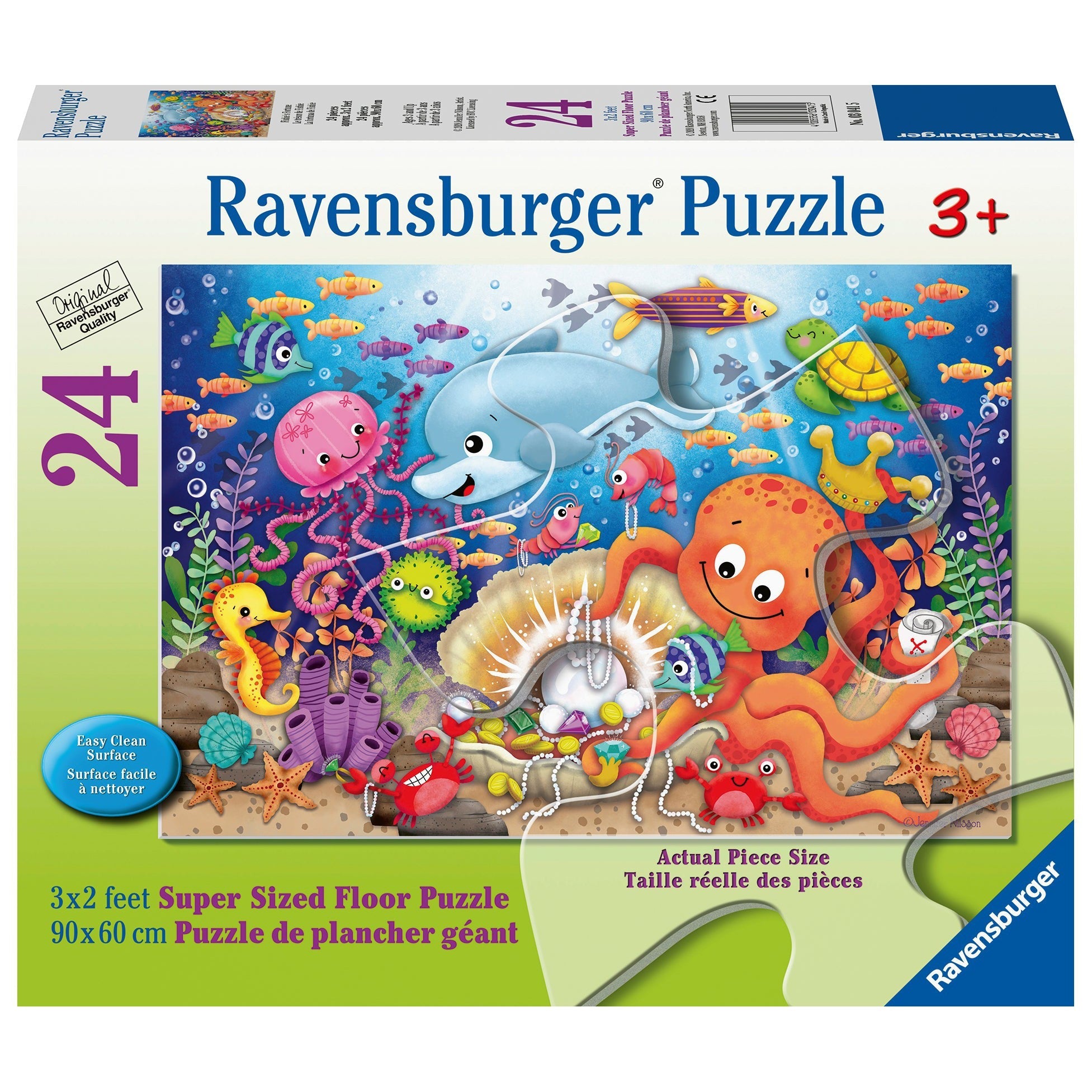 Ravensburger Fishie's Fortune 24 Piece Super Sized Floor Puzzle-RAVENSBURGER-Little Giant Kidz
