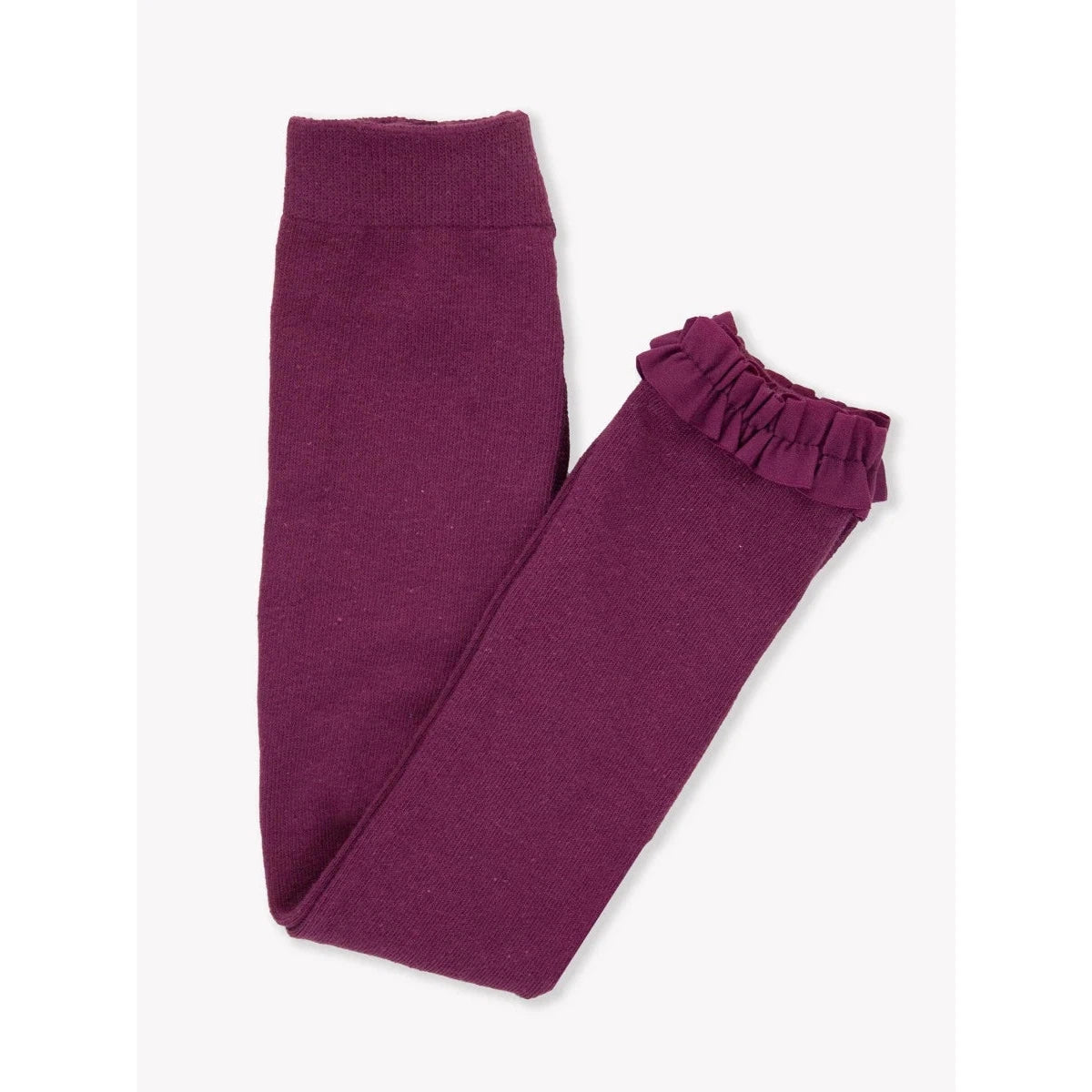 RuffleButts Eggplant Harvest Footless Ruffle Tights-RUFFLEBUTTS-Little Giant Kidz