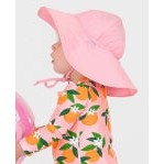 Rufflebutts Kids Sun Protective Hat - Pink-RUFFLEBUTTS-Little Giant Kidz