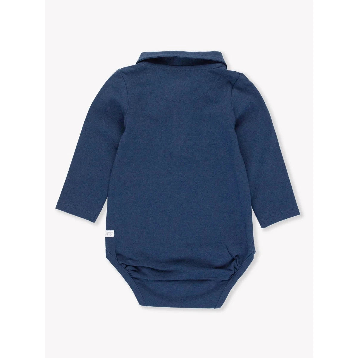 RuggedButts Dark Navy Knit Polo Bodysuit-RUGGEDBUTTS-Little Giant Kidz