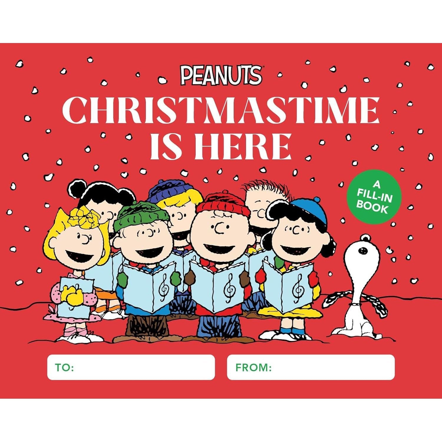 Running Press Kids: Peanuts: Christmastime Is Here: A Fill-In Book (Hardcover)-HACHETTE BOOK GROUP USA-Little Giant Kidz