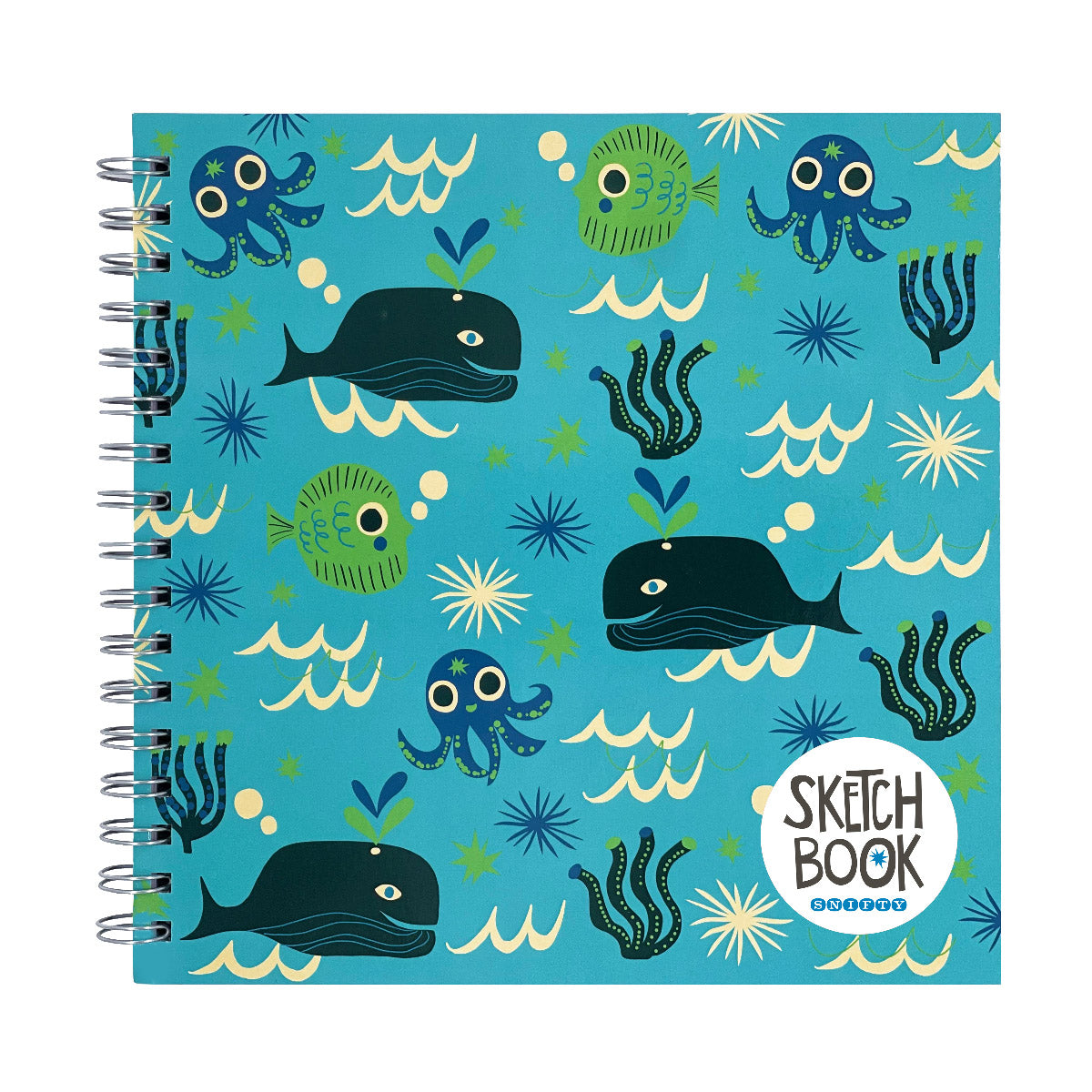 SNIFTY Ocean Friends Square Sketchbook-SNIFTY Scented Products-Little Giant Kidz