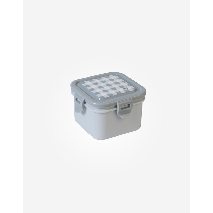 Saro Baby Lunch Box Container - Gray Check-Saro Baby-Little Giant Kidz