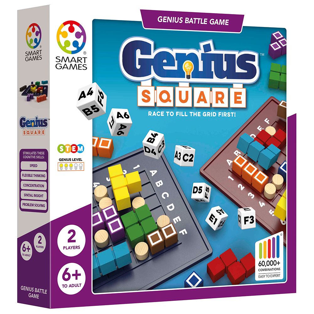 Smart Games Genius Square Genius Battle Game-SMART GAMES-Little Giant Kidz