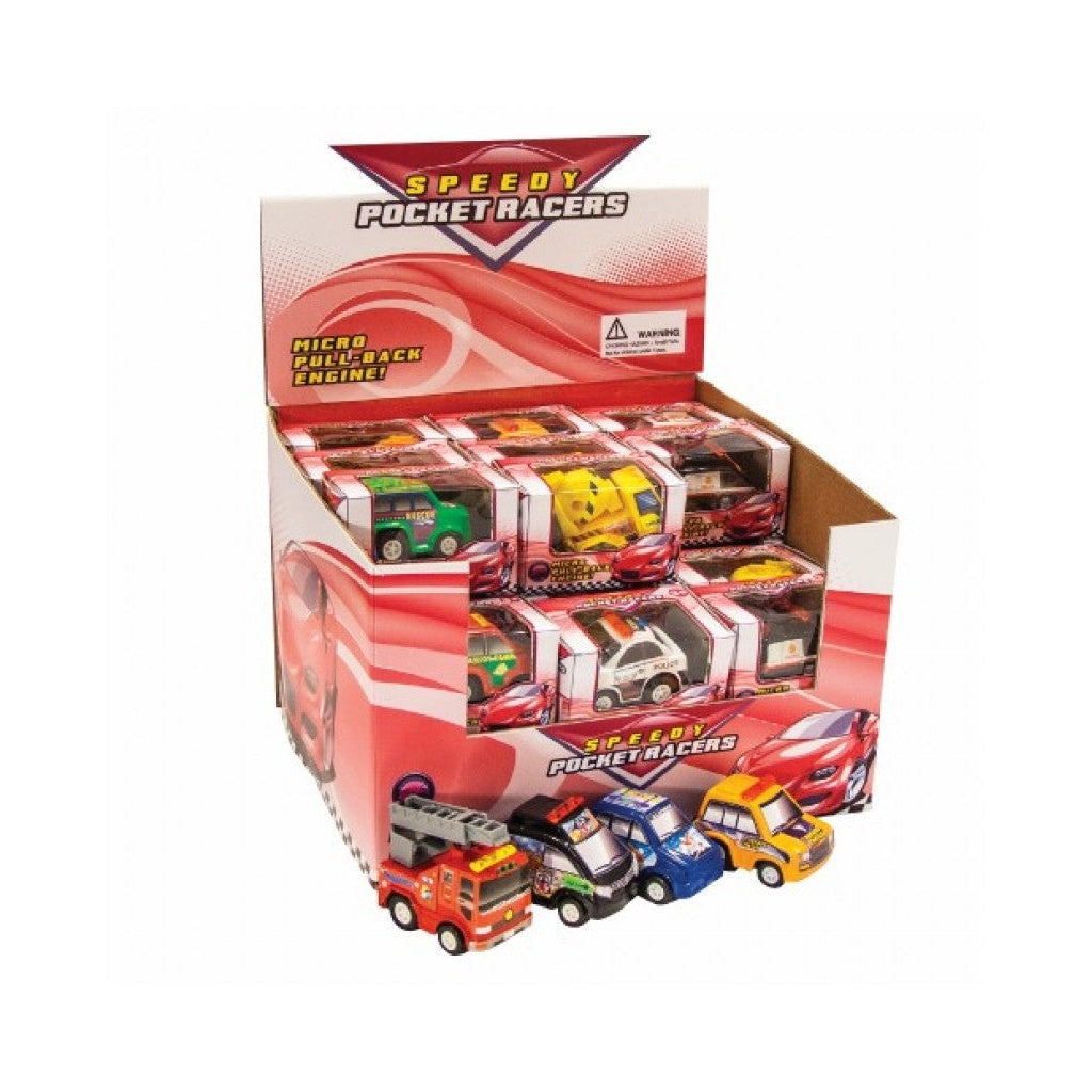 Speedy Pocket Racers - Micro Pull Back Engine!-JEANNIE'S ENTERPRISES INC.-Little Giant Kidz