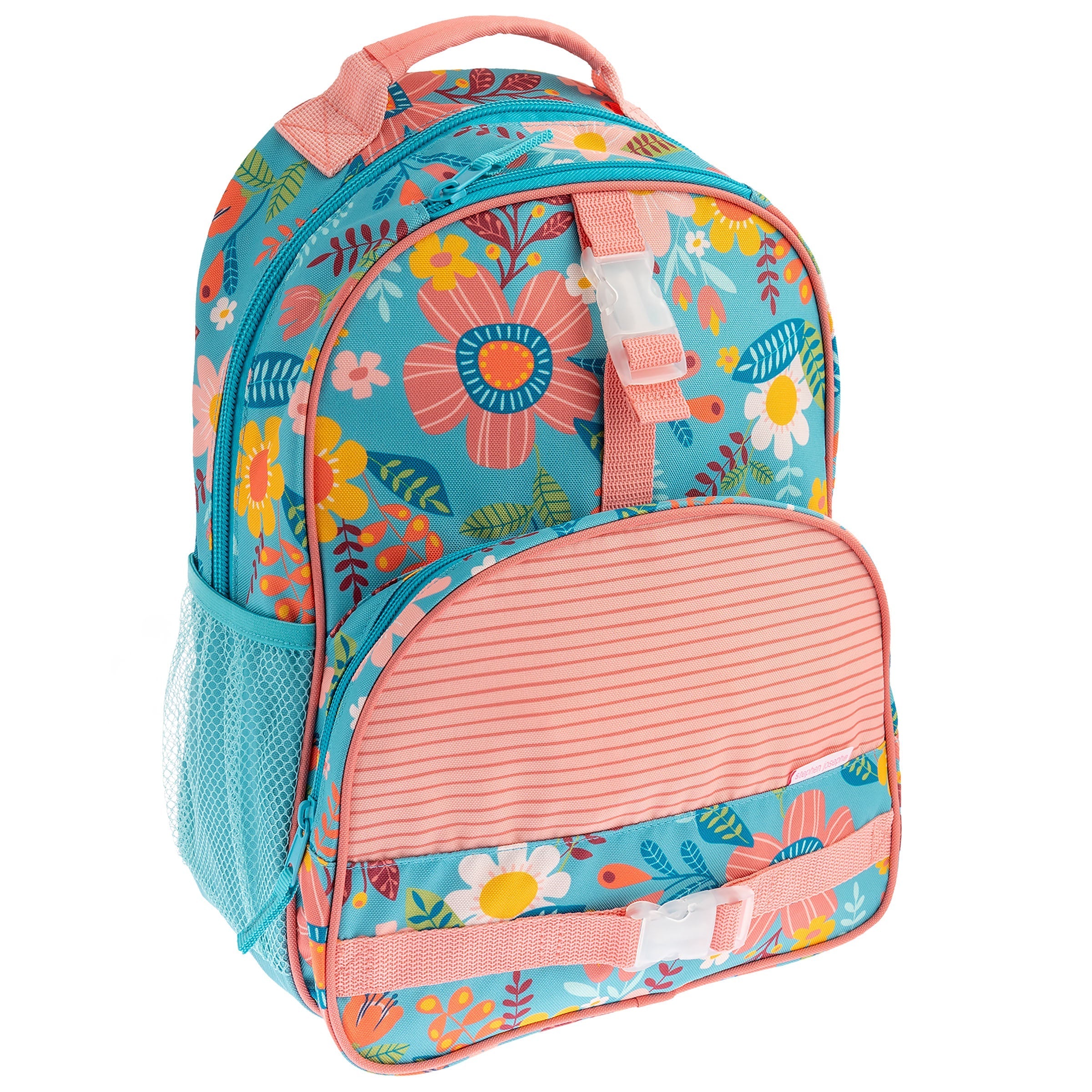 Stephen Joseph Turquoise Floral All Over Print Backpack-STEPHEN JOSEPH-Little Giant Kidz