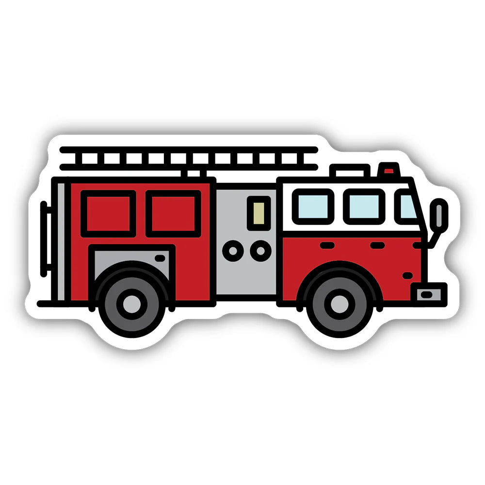 Stickers Northwest - Fire Engine Sticker-Stickers Northwest Inc-Little Giant Kidz