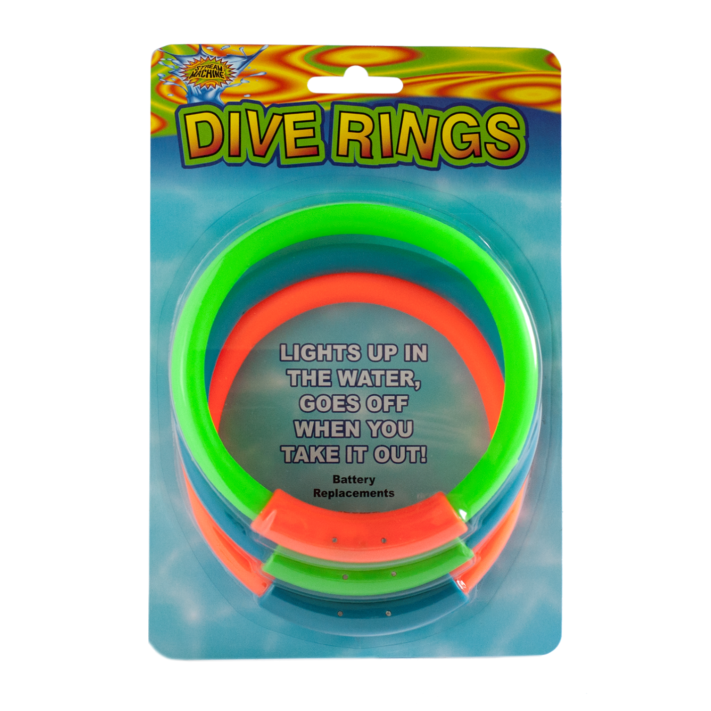 Stream Machine Dive Rings - Lights up in Water-WATER SPORTS LLC-Little Giant Kidz