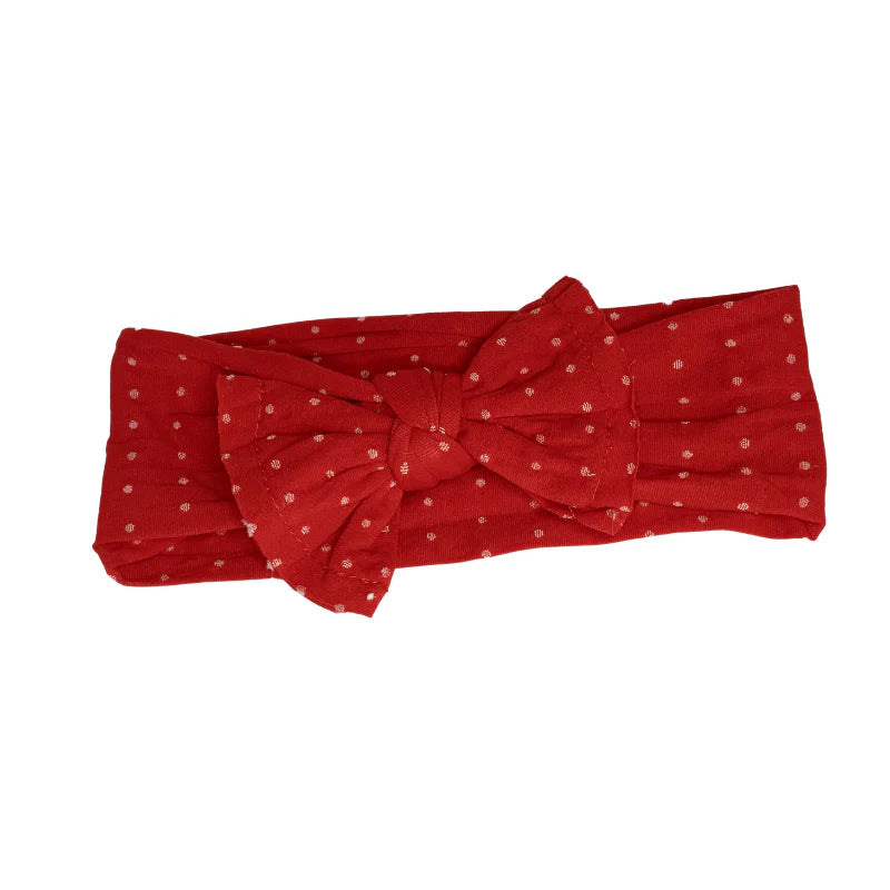 Sugar + Maple Baby Classic Bow Headband Dots-SUGAR AND MAPLE-Little Giant Kidz