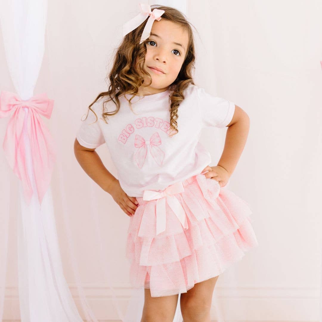 Sweet Wink - Big Sister Bow Short Sleeve T-Shirt-Sweet Wink-Little Giant Kidz