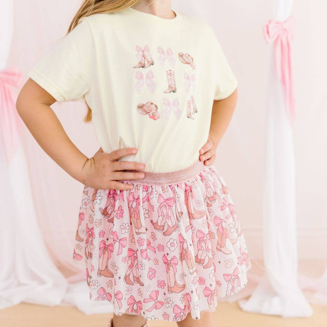 Sweet Wink - Coquette Cowgirl Tutu - Kids Dress Up Skirt - Bows-Sweet Wink-Little Giant Kidz