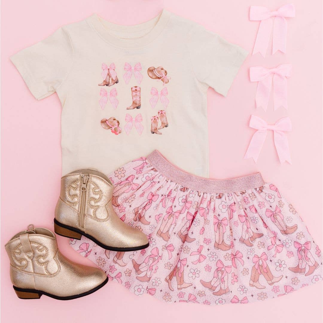 Sweet Wink - Coquette Cowgirl Tutu - Kids Dress Up Skirt - Bows-Sweet Wink-Little Giant Kidz