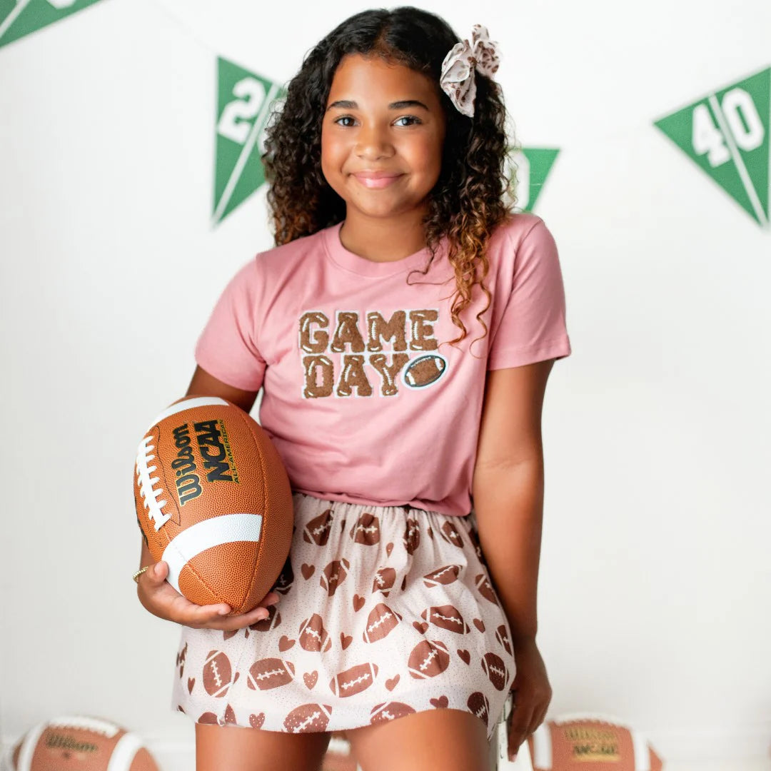 Sweet Wink Game Day Short Sleeve T-Shirt - Dusty Rose-Sweet Wink-Little Giant Kidz