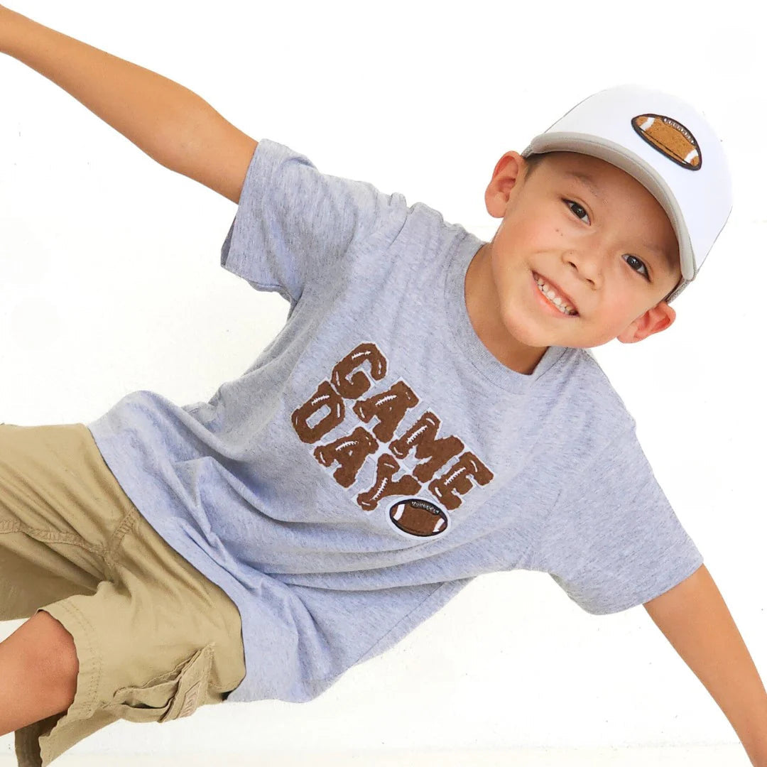 Sweet Wink Game Day Short Sleeve T-Shirt - Gray-Sweet Wink-Little Giant Kidz