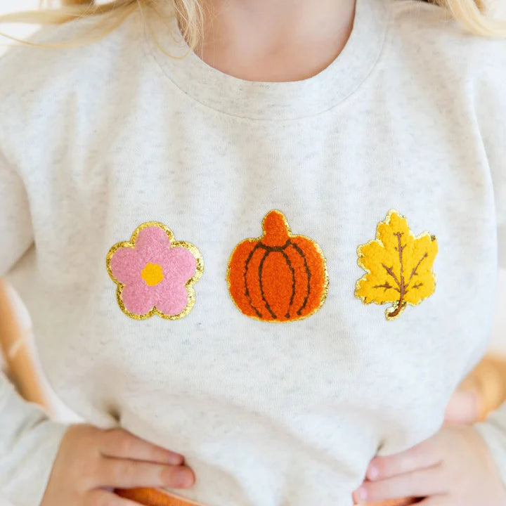 Sweet Wink Pumpkin Fun Patch Sweatshirt - Natural-Sweet Wink-Little Giant Kidz