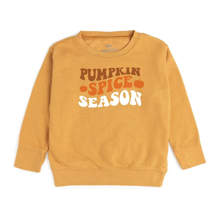 Sweet Wink Pumpkin Spice Season Adult Sweatshirt - Mustard-Sweet Wink-Little Giant Kidz