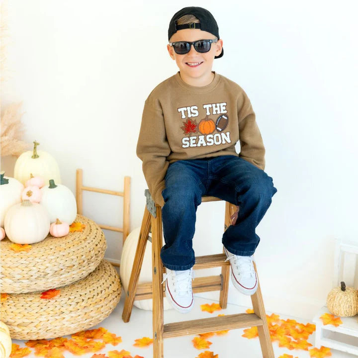 Sweet Wink Tis the Season Pumpkin Patch Sweatshirt - Mocha-Sweet Wink-Little Giant Kidz