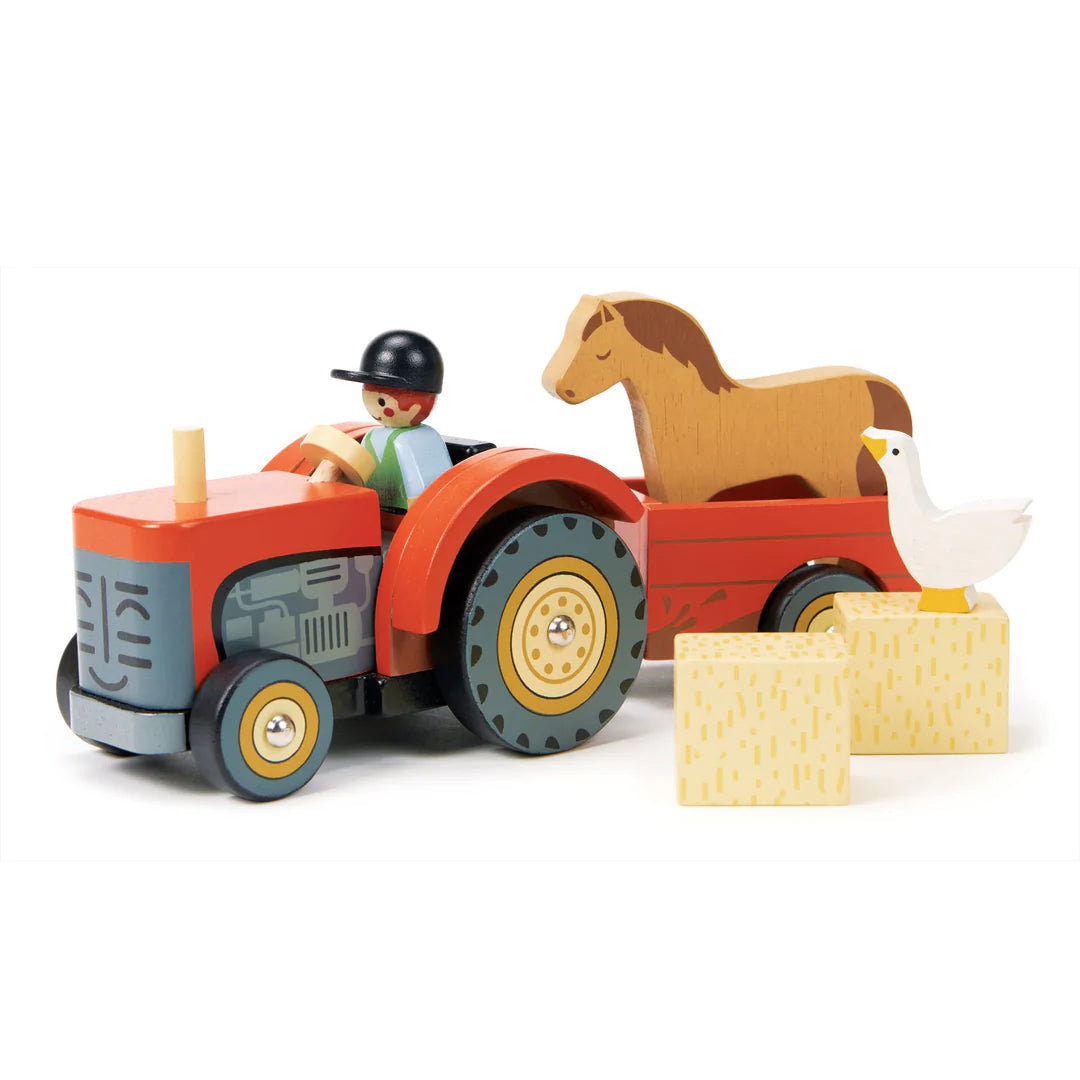 Tender Leaf Toys Farmyard Tractor-TENDER LEAF TOYS-Little Giant Kidz