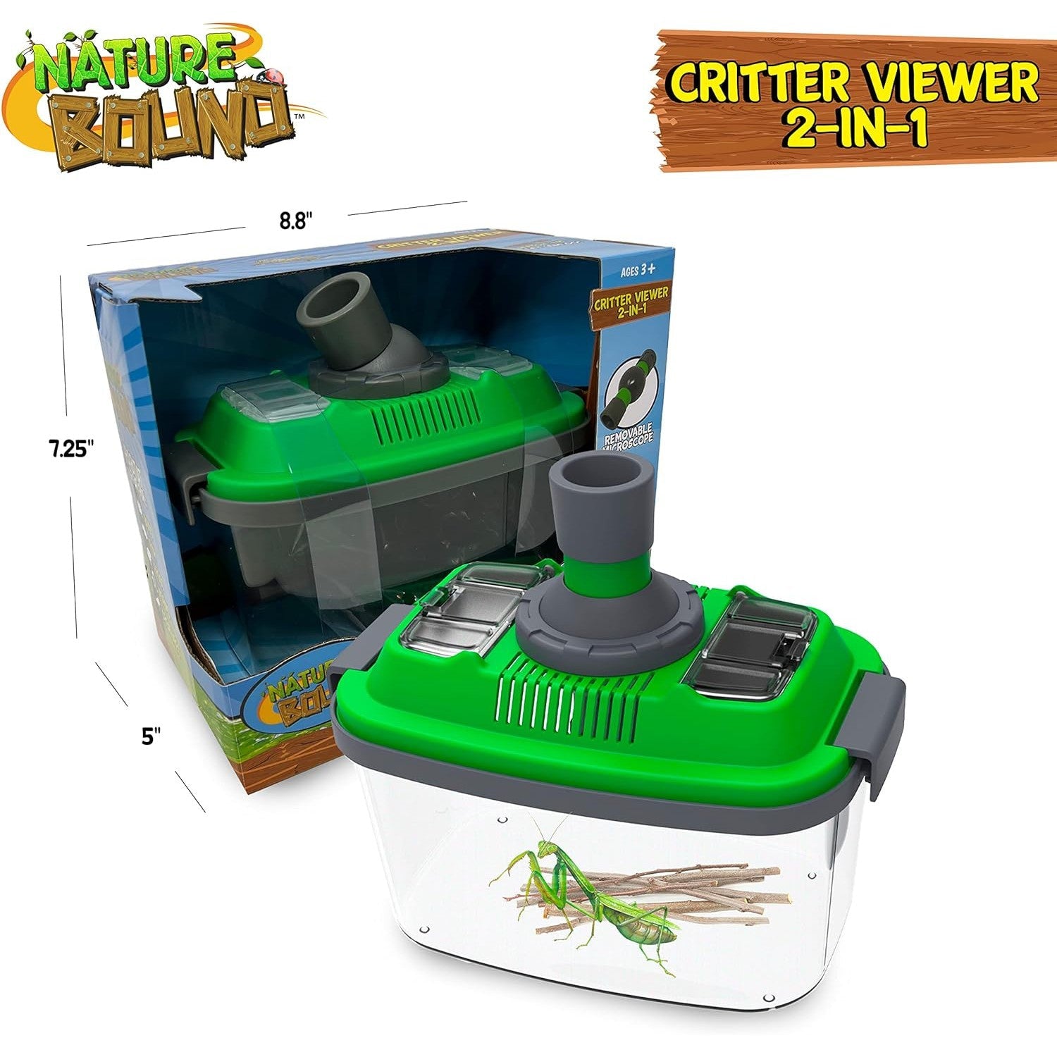 Thin Air Brands Nature Bound 2-in-1 Microscope Habitat-Thin Air Brands-Little Giant Kidz