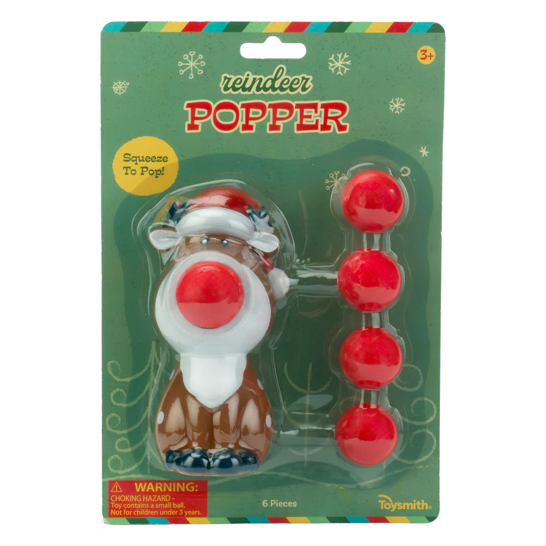 Toysmith Reindeer Ball Popper - Squeeze to Pop!!-TOYSMITH-Little Giant Kidz