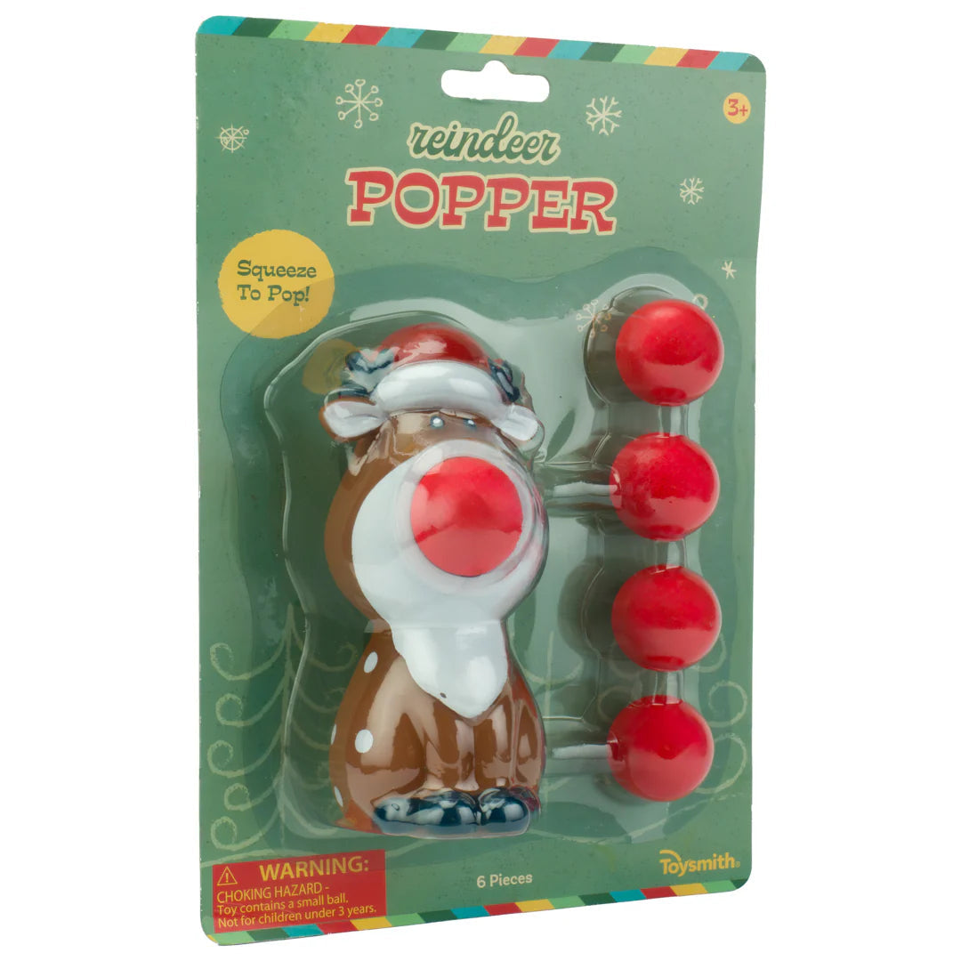 Toysmith Reindeer Ball Popper - Squeeze to Pop!!-TOYSMITH-Little Giant Kidz