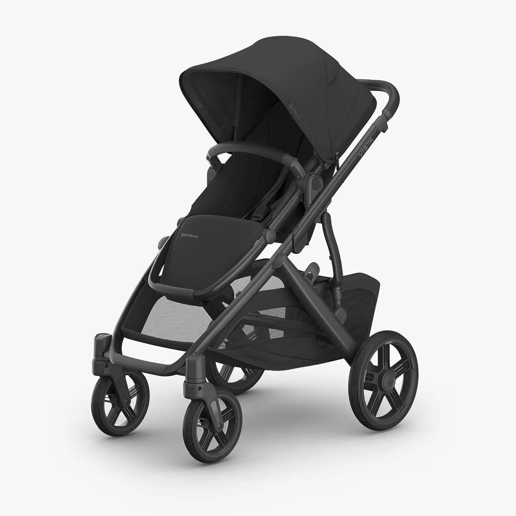 UPPAbaby Vista® V3 Stroller - Jake (Charcoal | Carbon Frame | Black Leather)-UPPABABY-Little Giant Kidz