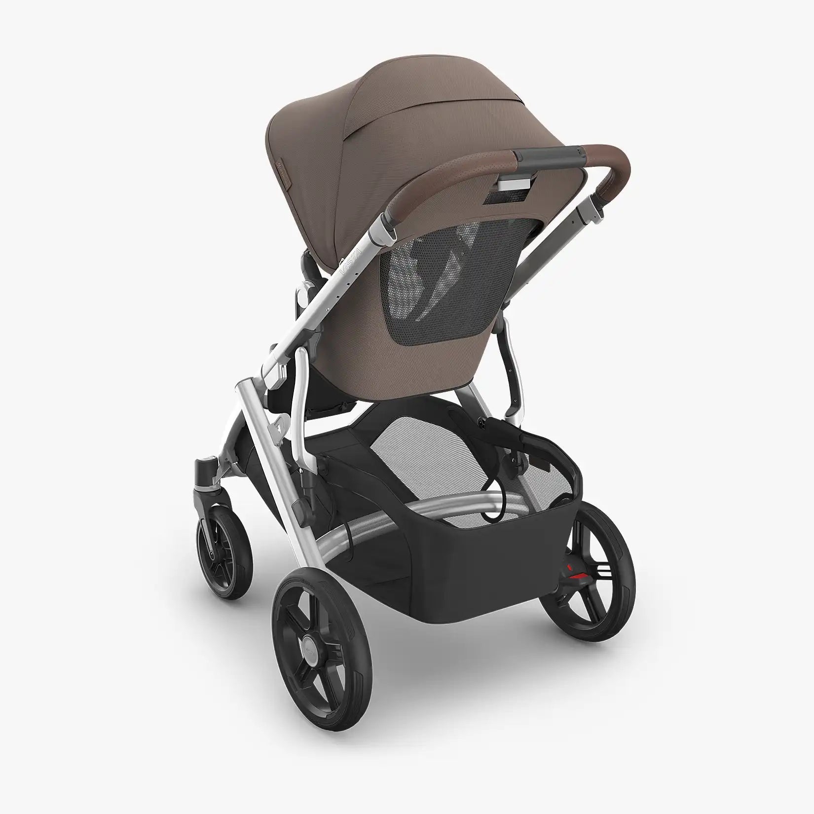 UPPAbaby Vista® V3 Stroller - Theo (Dark Taupe | Silver Frame | Chestnut Leather)-UPPABABY-Little Giant Kidz