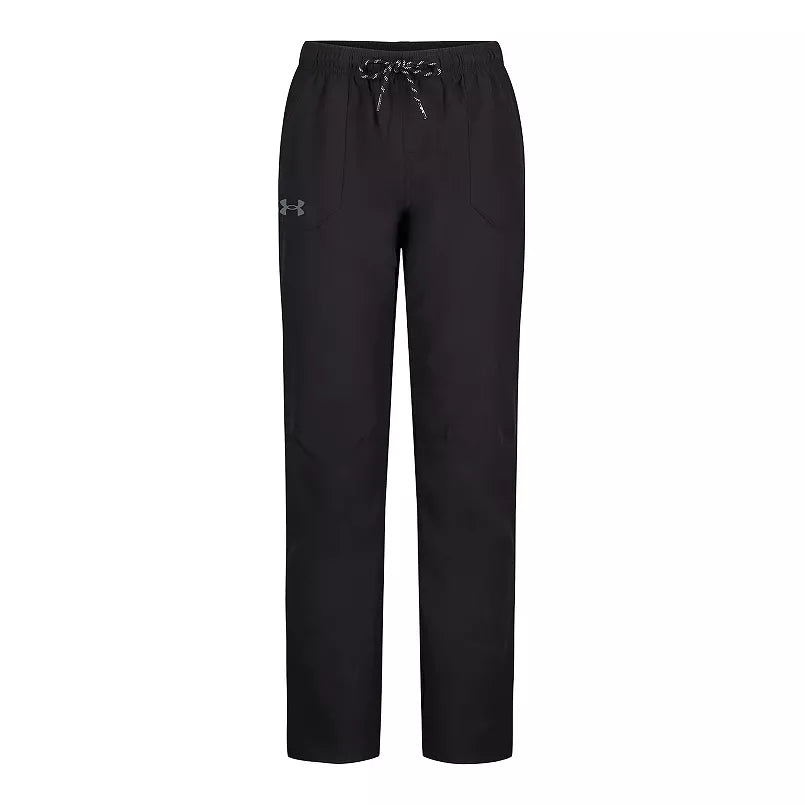 Under Armour Boys' OD Stretch Tech Woven Pant - Black-UNDER ARMOUR-Little Giant Kidz