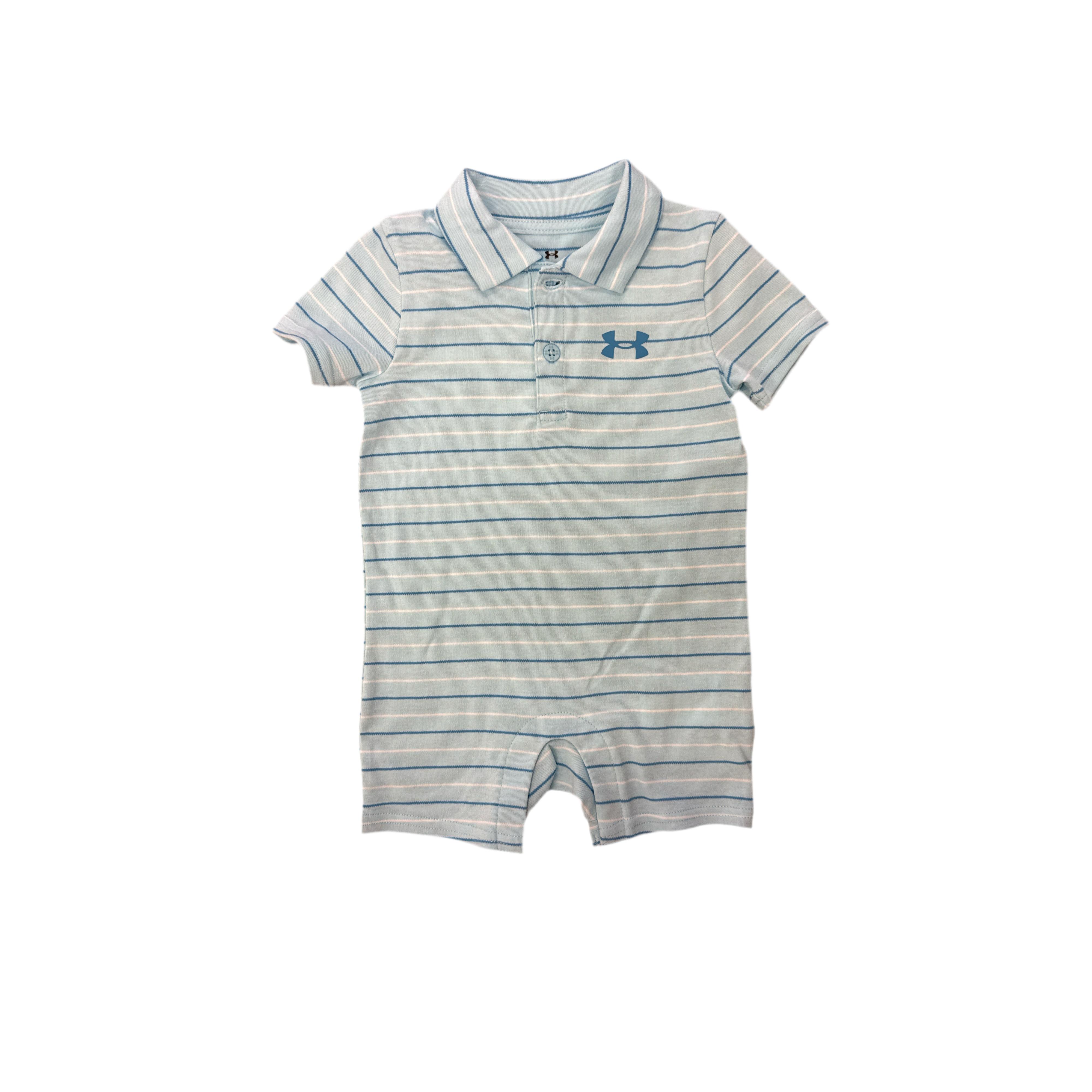 Under Armour Boys' Polo Shorttall- Stripe Polo Stream-UNDER ARMOUR-Little Giant Kidz