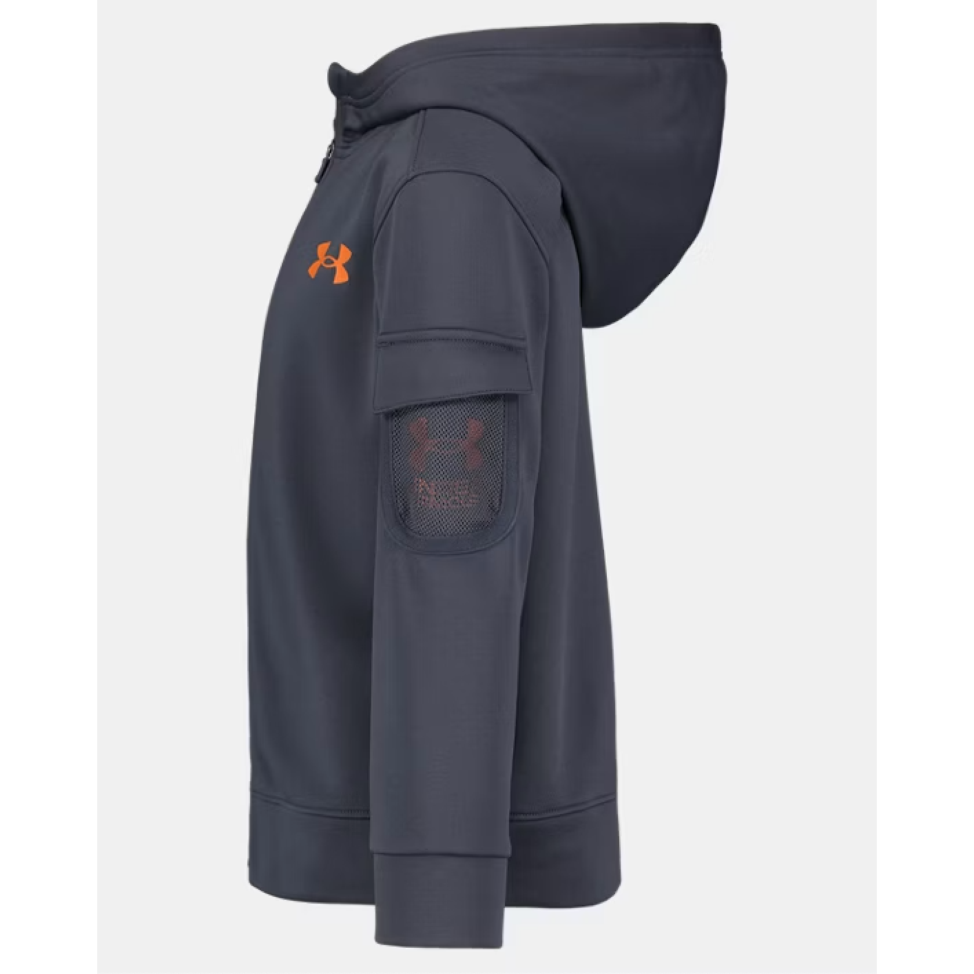 Under Armour Boys' UA Mesh Pocket Fleece Zip Up Hoodie-UNDER ARMOUR-Little Giant Kidz