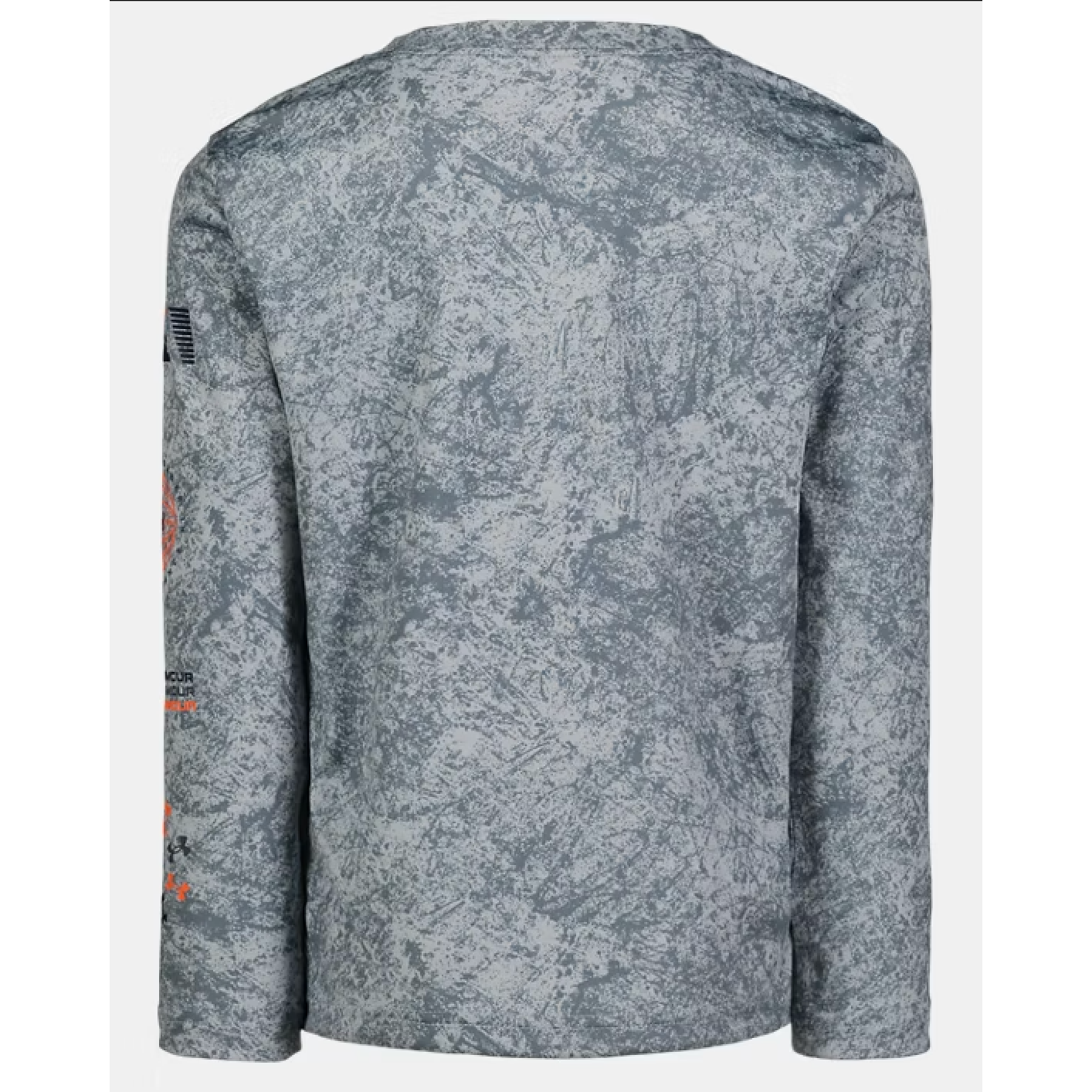 Under Armour Boys' UA Printed Long Sleeve Tee - Gravel-UNDER ARMOUR-Little Giant Kidz