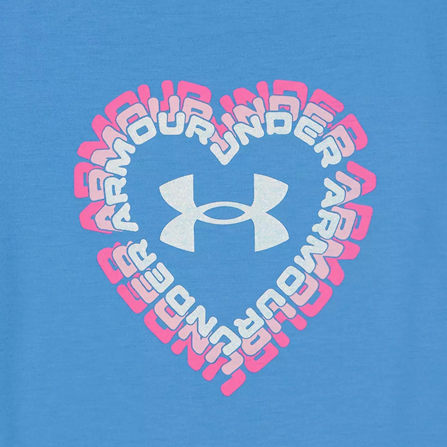 Under Armour Girl UA Heart Logo Graphic Tee & Space Dye Skort Set-UNDER ARMOUR-Little Giant Kidz