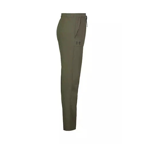 Under Armour Youth Boys' OD Stretch Tech Woven Pant - Marine OD Green-UNDER ARMOUR-Little Giant Kidz