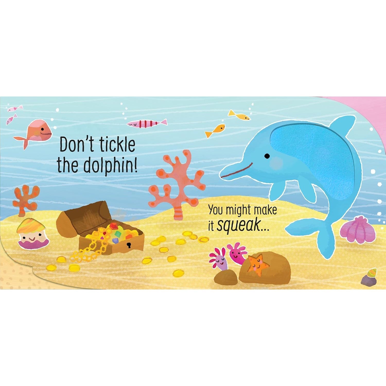 Usborne Books: Don't Tickle the Shark! - Touchy-Feely Sounds (Board Book)-HARPER COLLINS PUBLISHERS-Little Giant Kidz