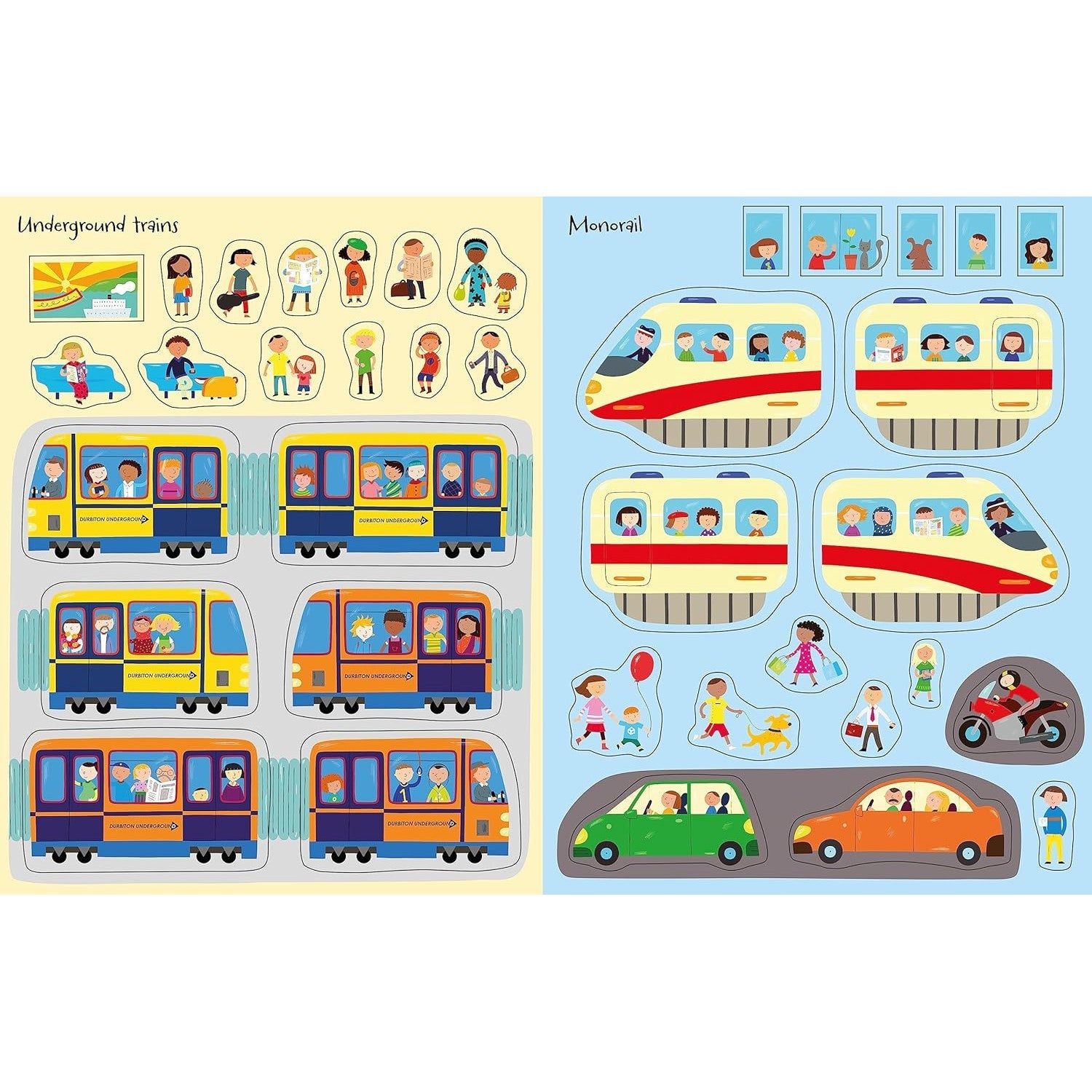 Usborne Books: First Sticker Book - Trains (Paperback Book)-HARPER COLLINS PUBLISHERS-Little Giant Kidz