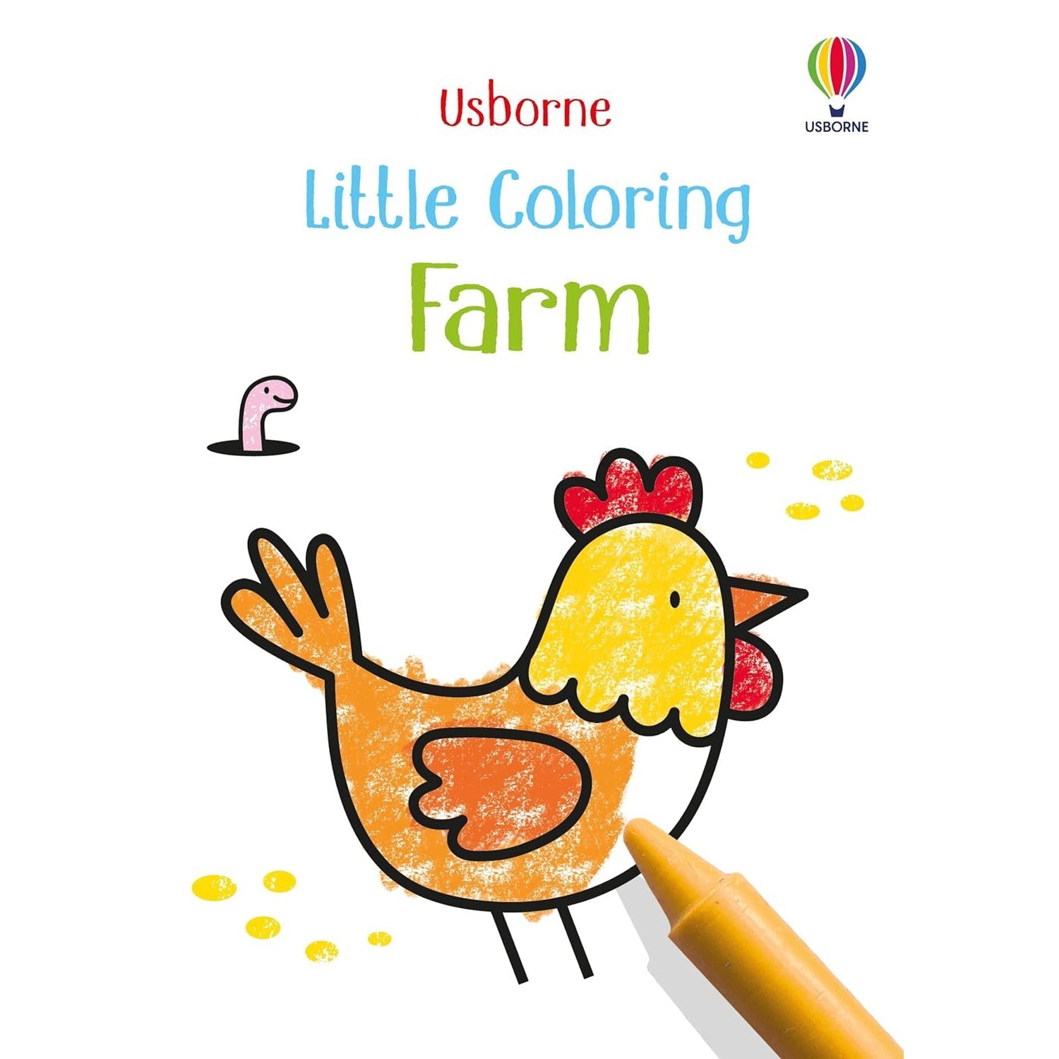 Usborne Books: Little Coloring: Farm (Paperback Book)-HARPER COLLINS PUBLISHERS-Little Giant Kidz