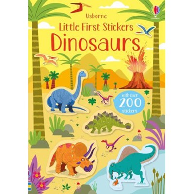 Usborne Books: Little First Stickers - Dinosaurs (Paperback Book)-HARPER COLLINS PUBLISHERS-Little Giant Kidz