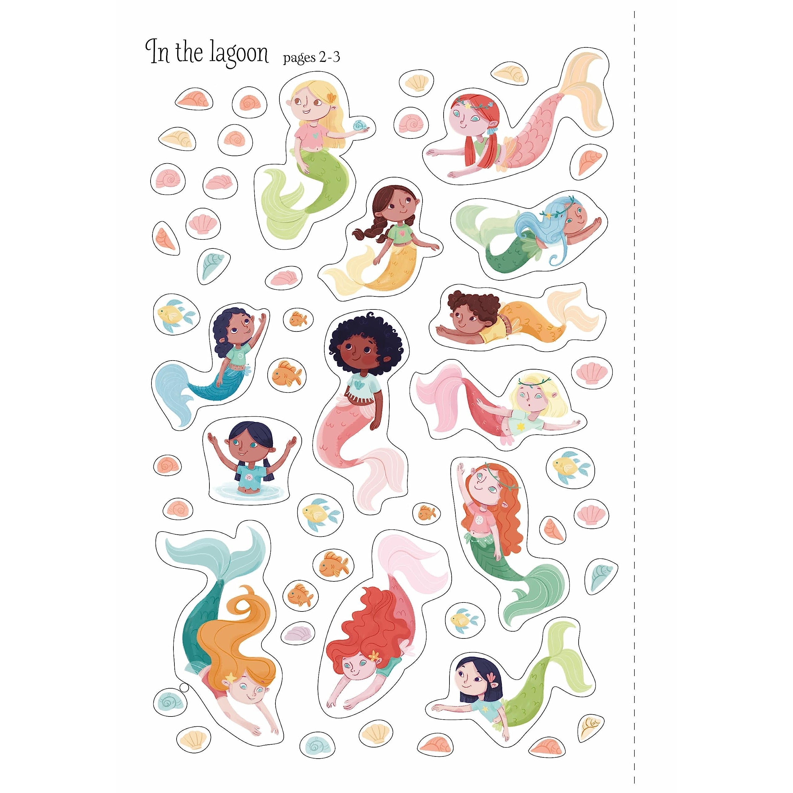 Usborne Books: Little First Stickers - Mermaids (Paperback Book)-HARPER COLLINS PUBLISHERS-Little Giant Kidz