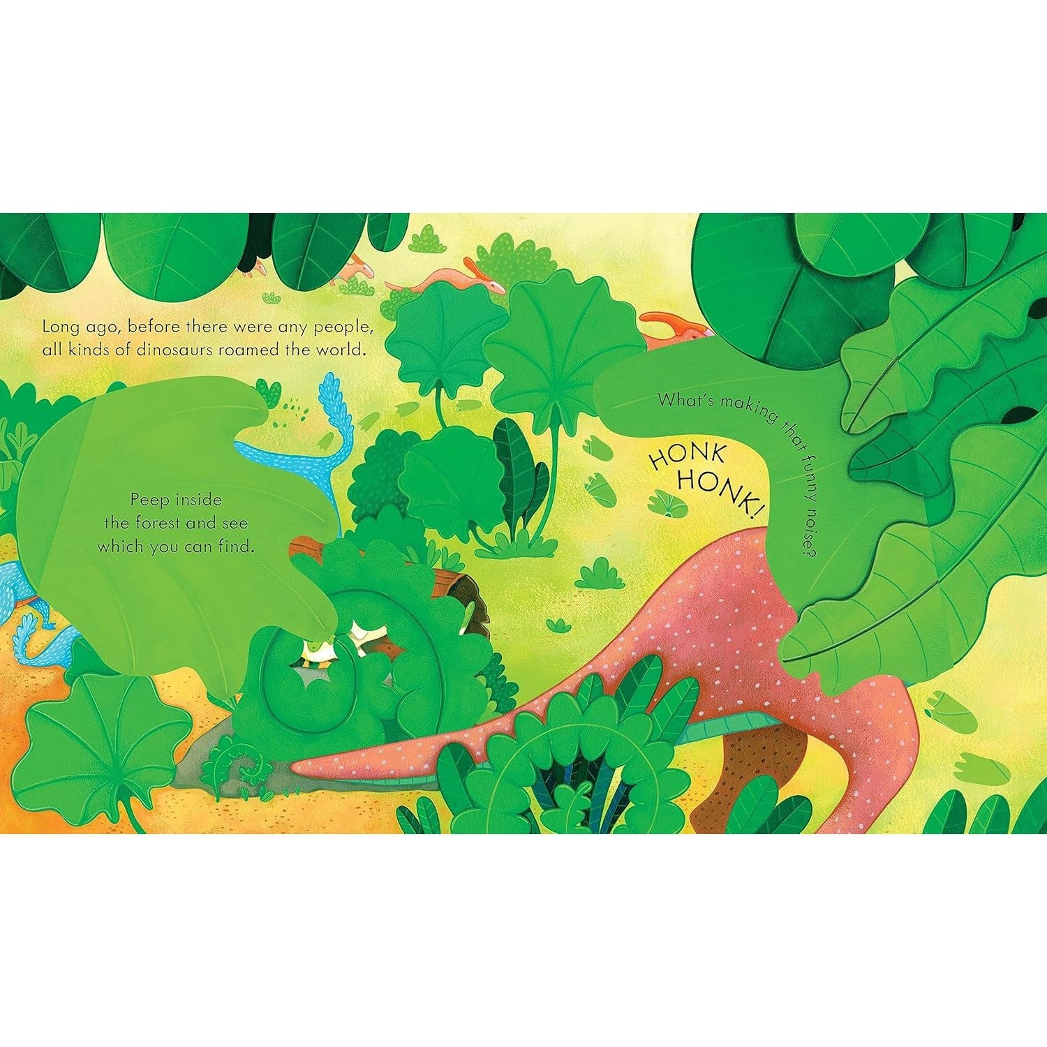 Usborne Books: Peek Inside Dinosaurs (Board Book)-HARPER COLLINS PUBLISHERS-Little Giant Kidz